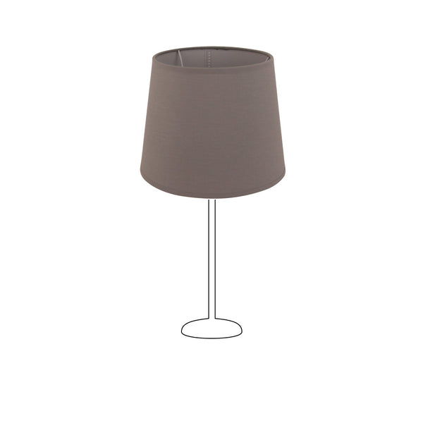 Various Drum Round Lampshade – Cream Wild Silk or Gray Cotton – Ø 18/23 cm, Height 18 cm, E27