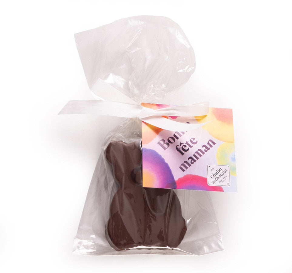 Vanilla Marshmallow Bear with Milk Chocolate - Happy Mother's Day