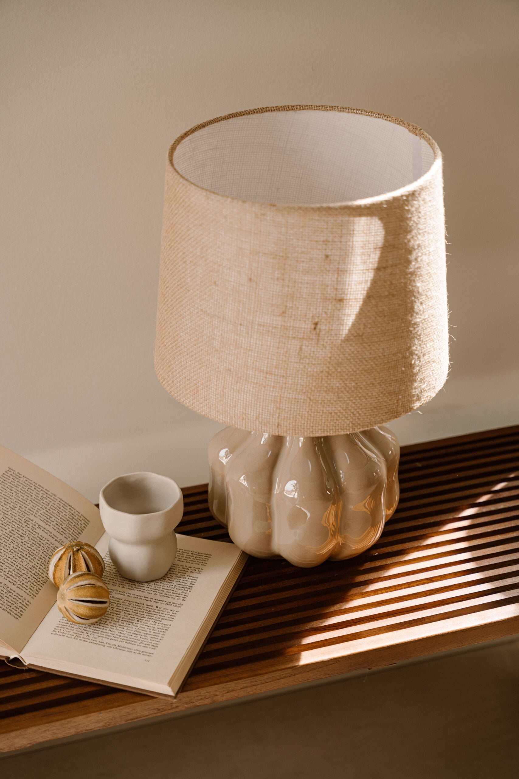 Indore Home - Verde - M - Table Lamp - Beige