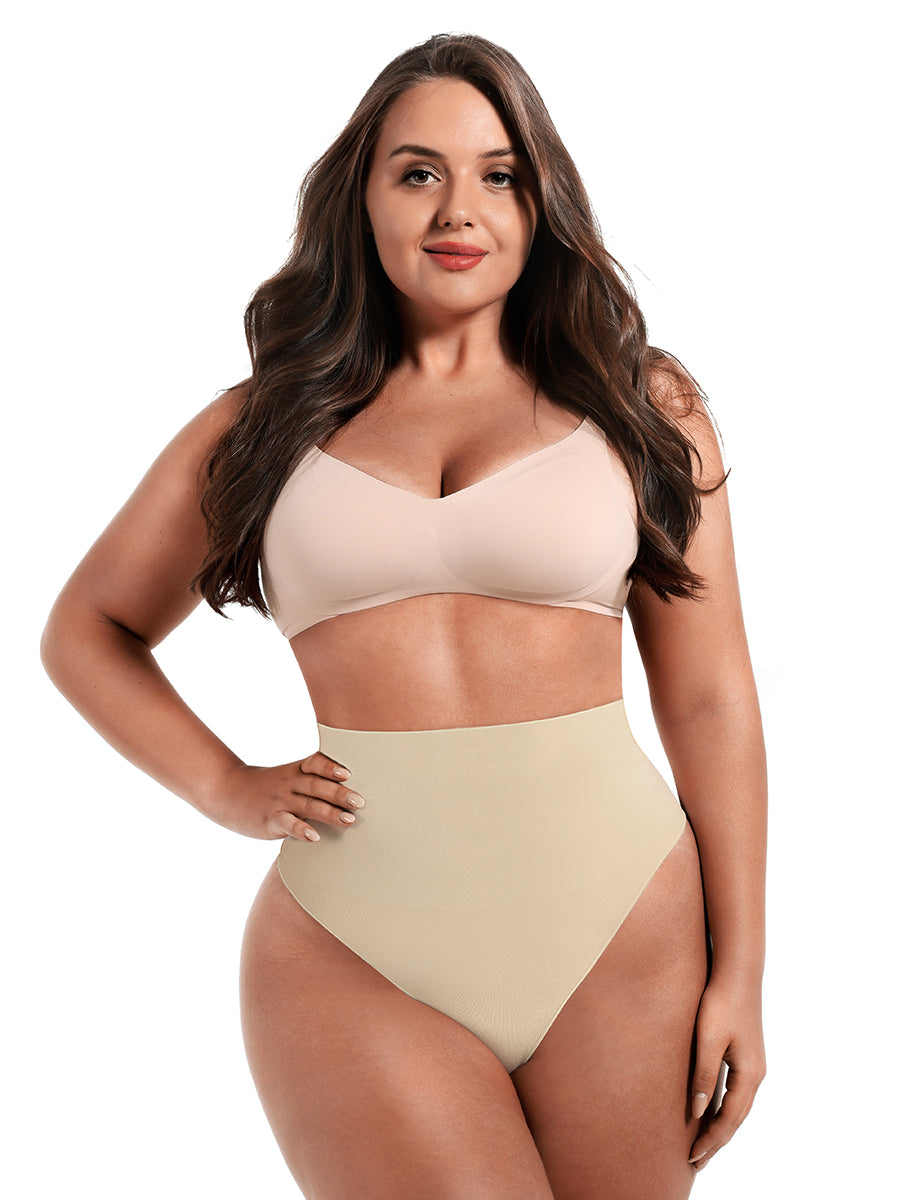 Shaping panties for everyday wear, thong cut, NUDE size other: M/L
