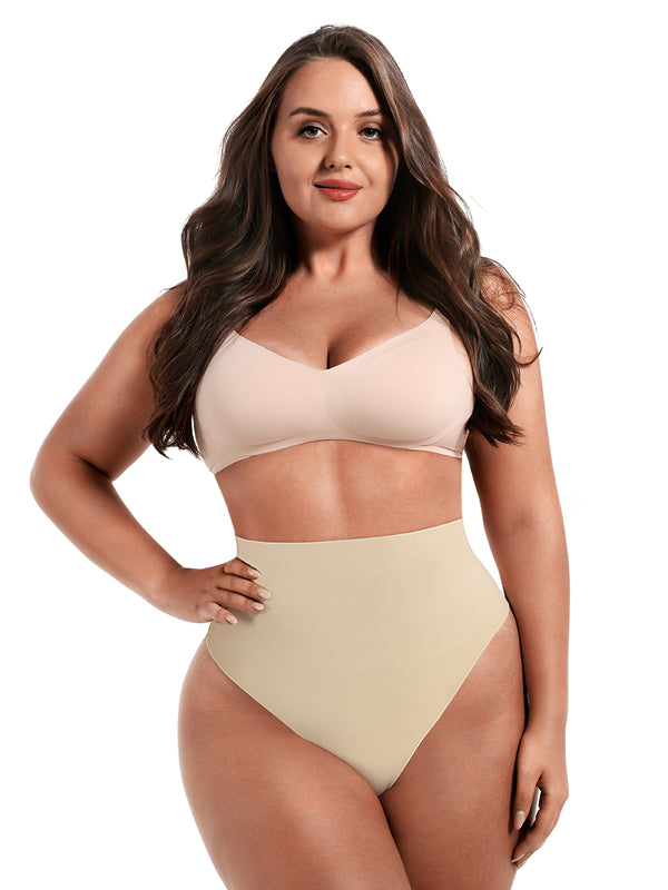 Shaping panties for everyday wear, thong cut, NUDE size other: M/L