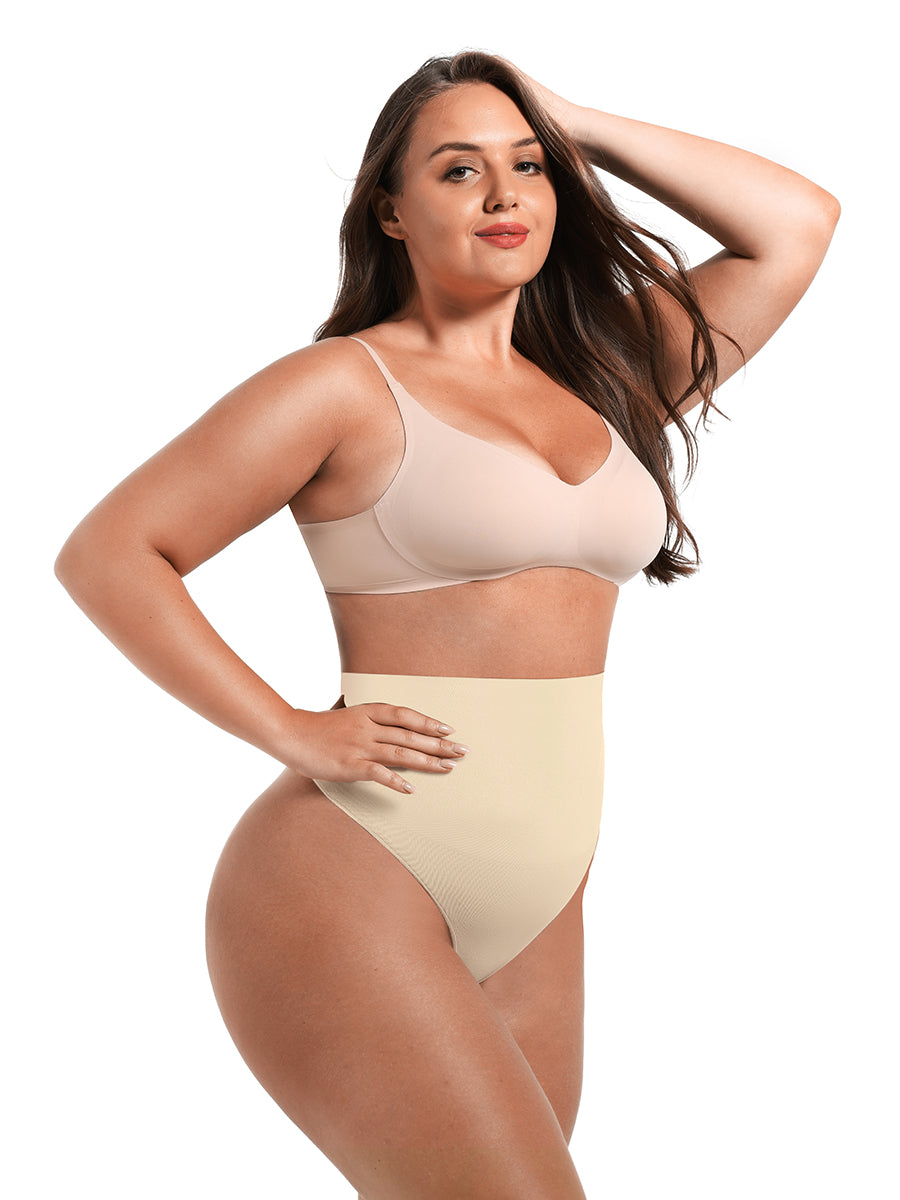 Shaping panties for everyday wear, thong cut, NUDE size other: M/L
