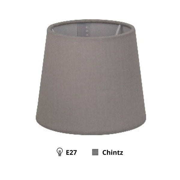 Various Drum Lampshade – Light Grey - Ø11.5 - Stylish Chintz - E14