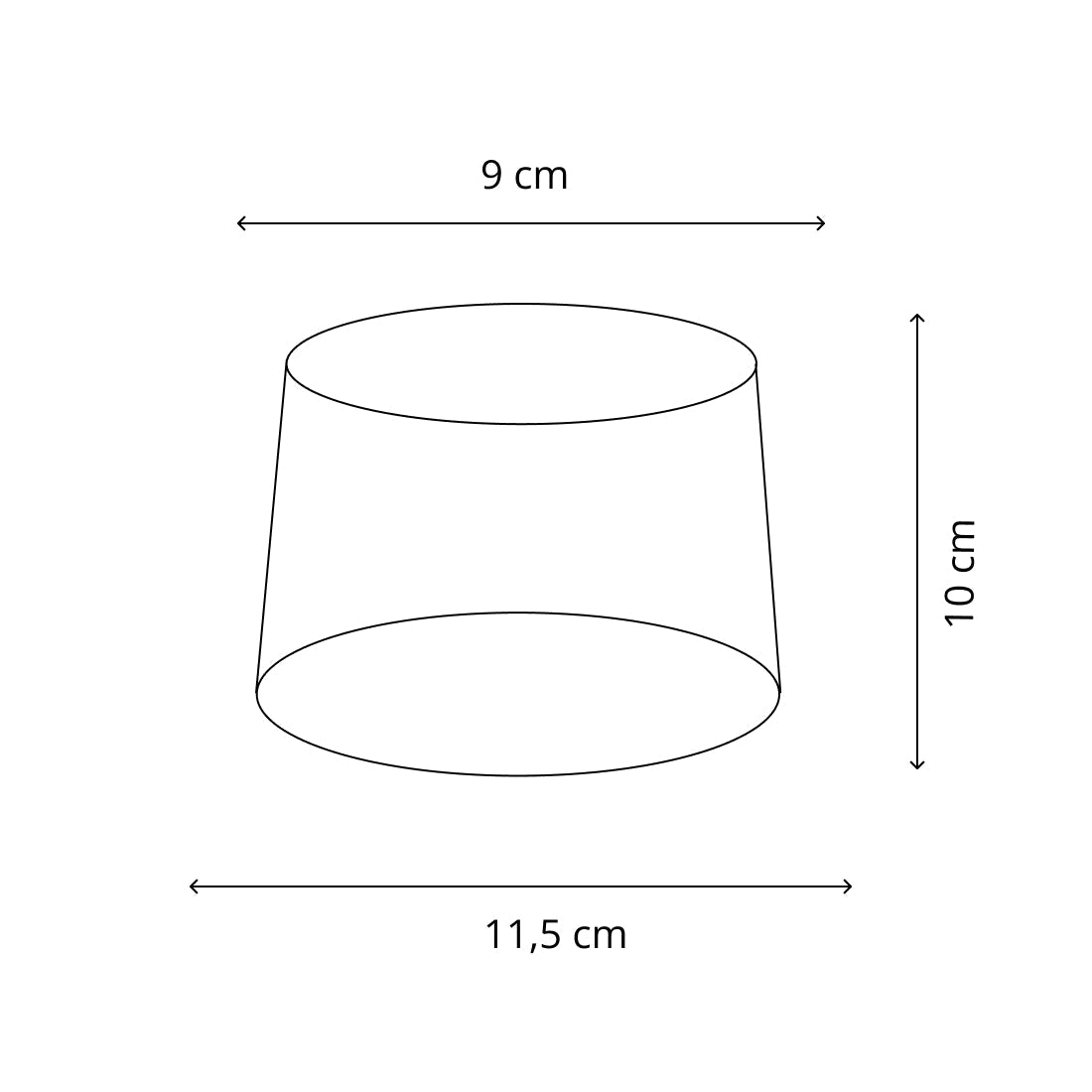 Various Drum Lampshade – Light Grey - Ø11.5 - Stylish Chintz - E14