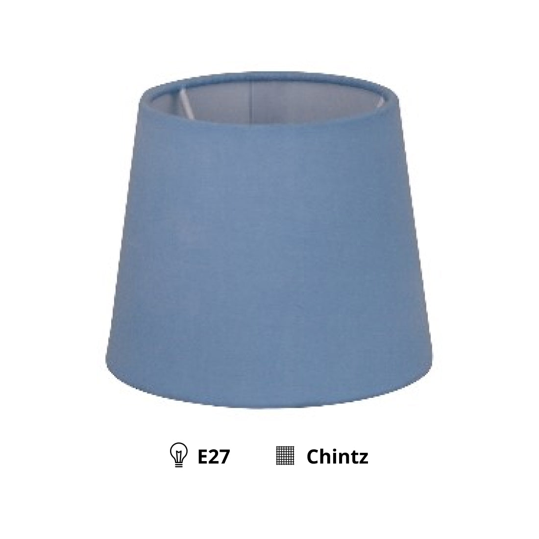 Various Drum Lampshade – Light Blue - Ø11.5 - Stylish Chintz - E14