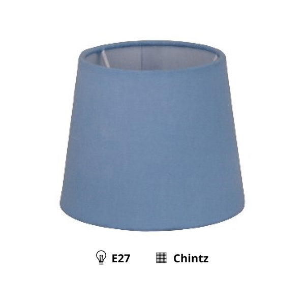 Various Drum Lampshade – Light Blue - Ø11.5 - Stylish Chintz - E14