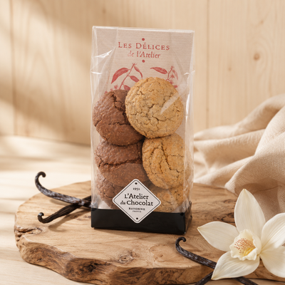Pack of 6 Basque vanilla chocolate macarons - Happy Mother's Day