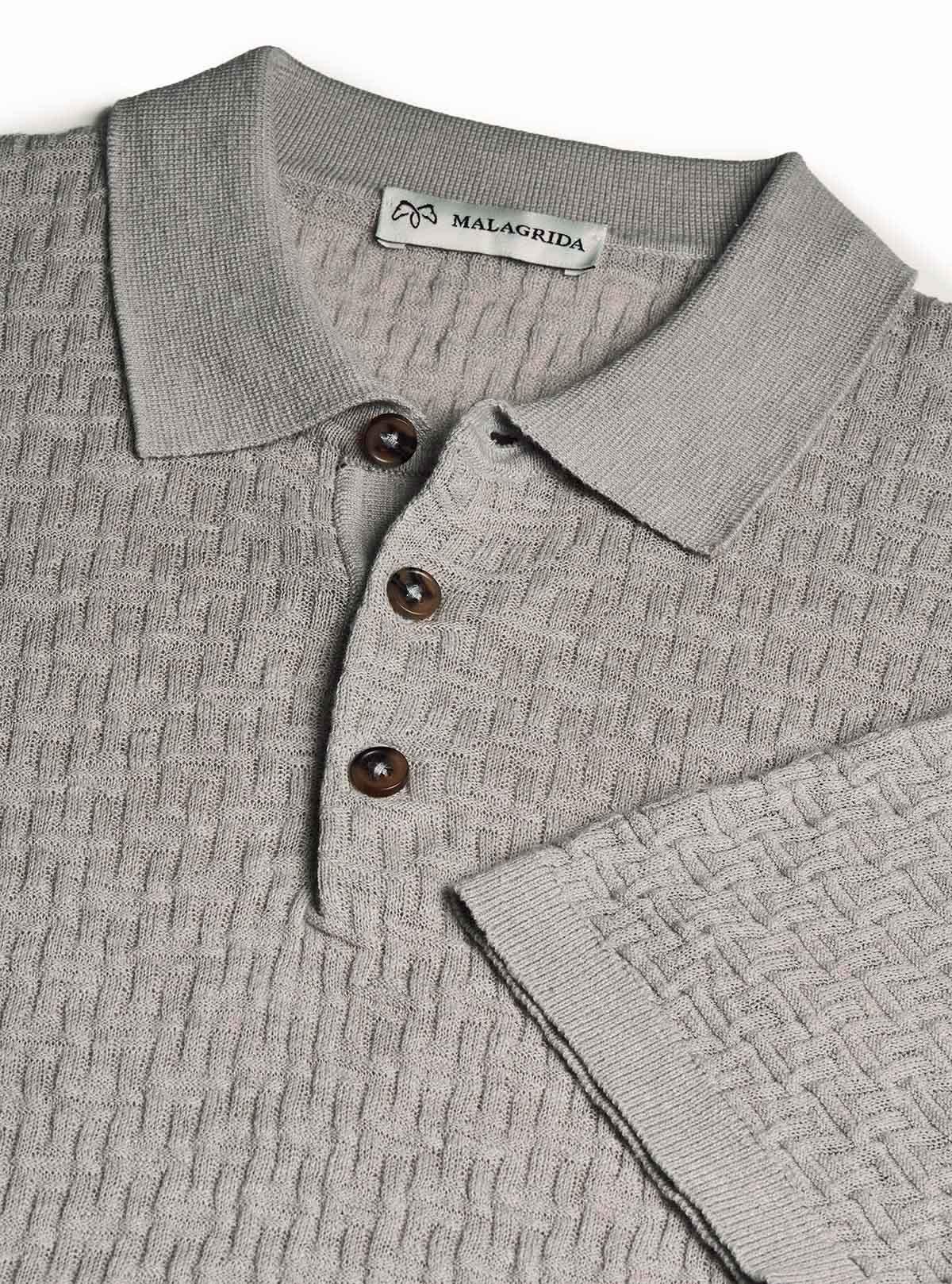 SHORT SLEEVE POLO BASKETWEAVE