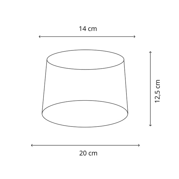 Various Drum Shade – Cream Wild Silk (Ø20 cm) – Elegance for Your Home