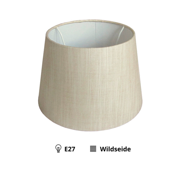 Various Drum Shade – Cream Wild Silk (Ø20 cm) – Elegance for Your Home