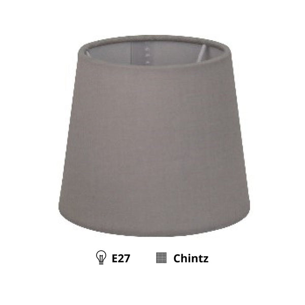 Paralume Rotondo Vari – Grigio Chiaro - Ø25 cm - Chintz