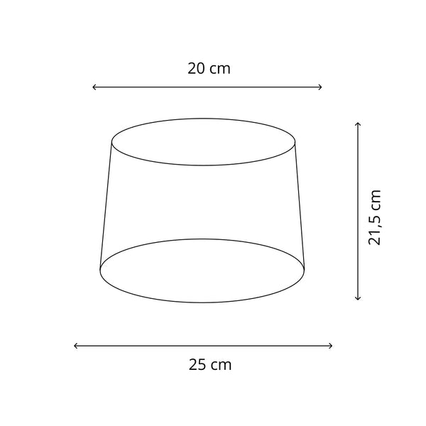 Various Drum Lampshade – Cream - Ø25 cm - Chintz