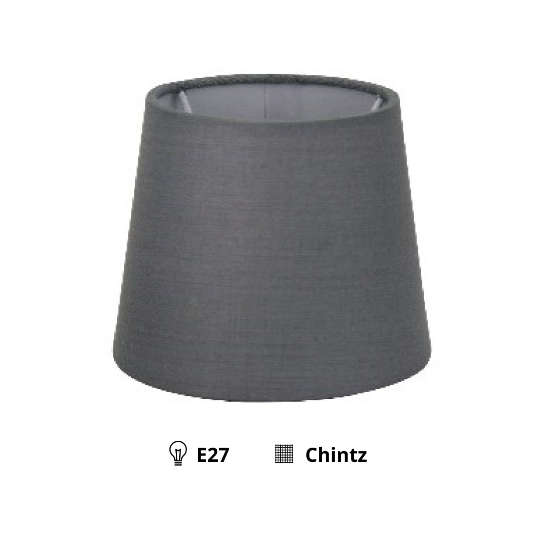 Various Lampshade Round – Gray - Ø25 cm - Chintz