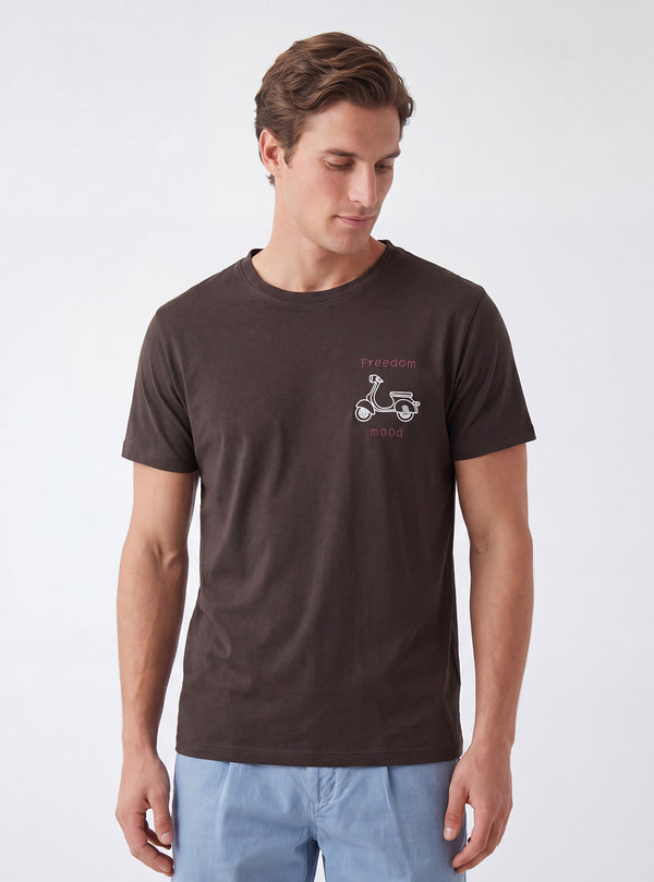 T-SHIRT WITH VESPA PRINT