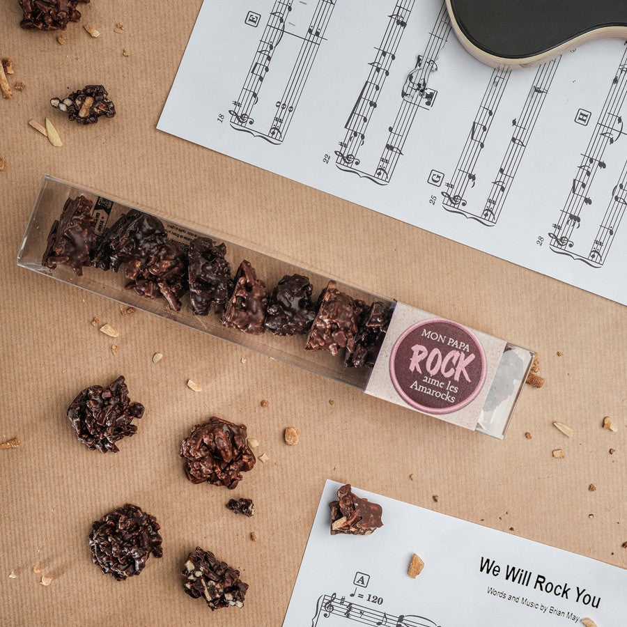 Amarocks Amandes Chocolat Noir Lait - Bonne Fête Papa