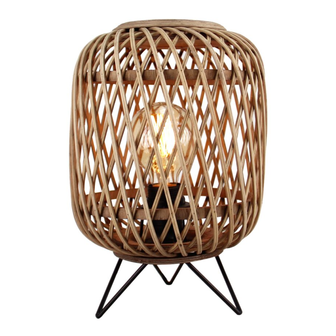 Lampada da Tavolo Naturale Cross Variabile – 1-bulbo – Ø22 o Ø32 cm