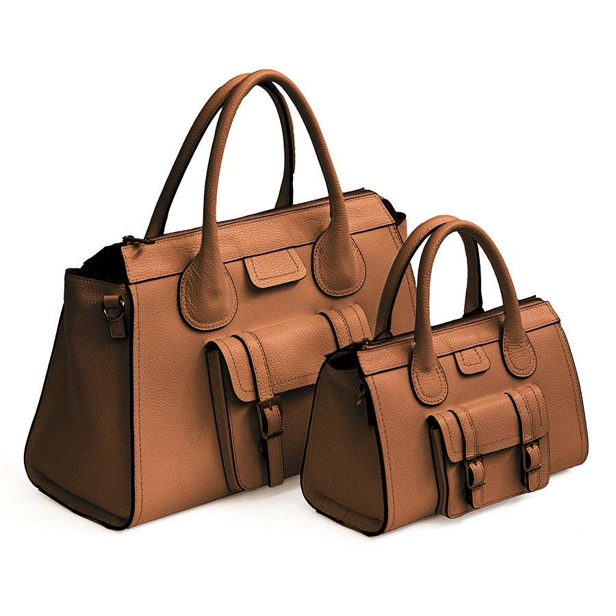 LILLY - Maxi leather handbag