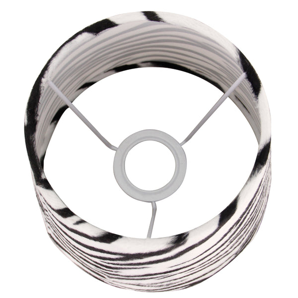 Lampada da Tavolo Zebra Vari - 1 luce - Ø20 cm - Zebra - Velluto