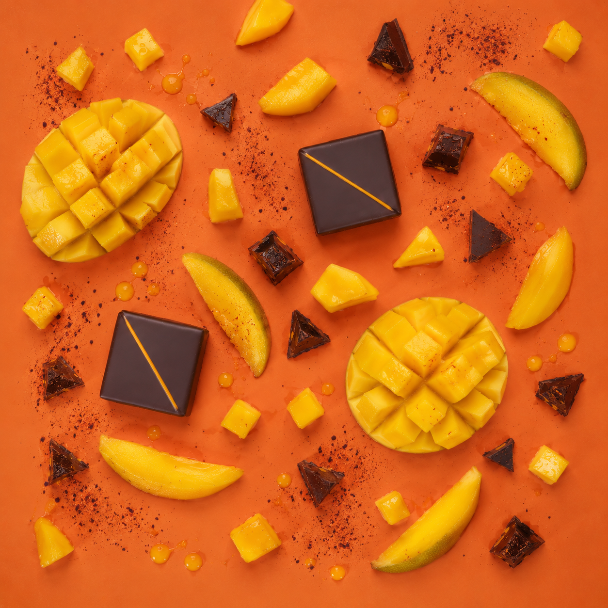 Mango Chili Dark Chocolate Bite