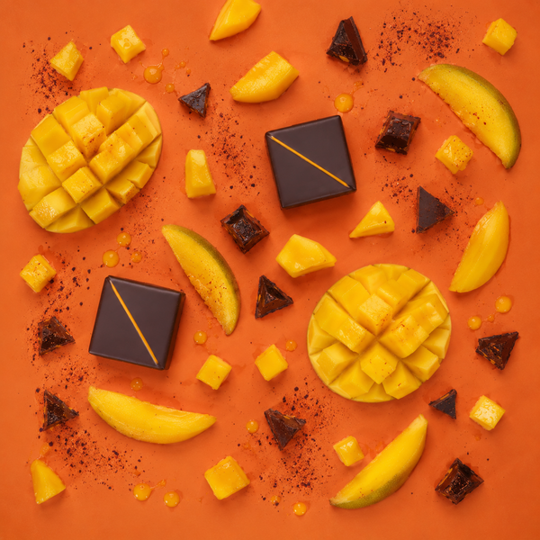 Mango Chili Horká Čokoládová Kúsoček