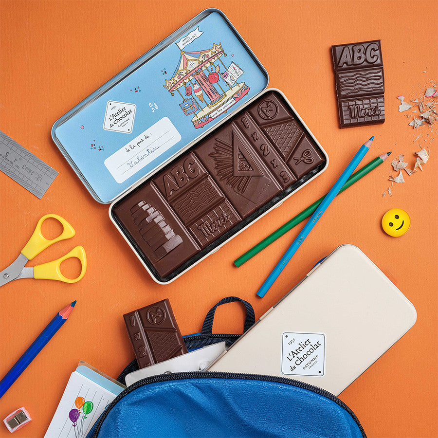 Personalizable Milk Chocolate School Pencil Case