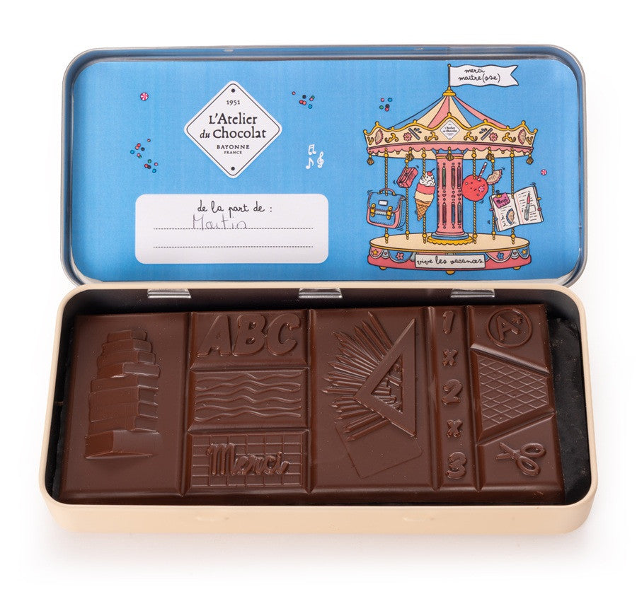 Personalizable Milk Chocolate School Pencil Case
