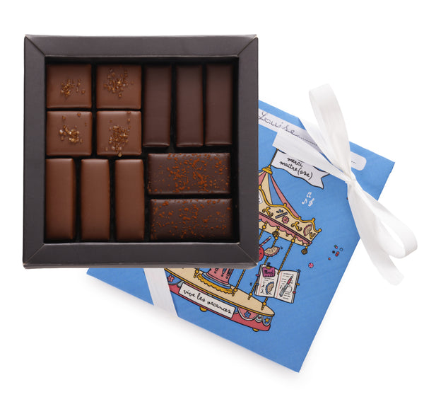 Ttiki Box - Assortment of 12 Chocolates - Customizable Box - End of School Year