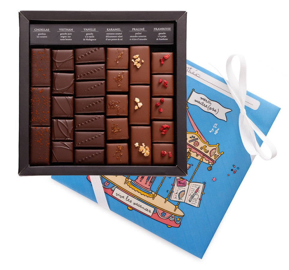 Personalized Dark and Milk Chocolate Box – Thank You Gift for Teacher