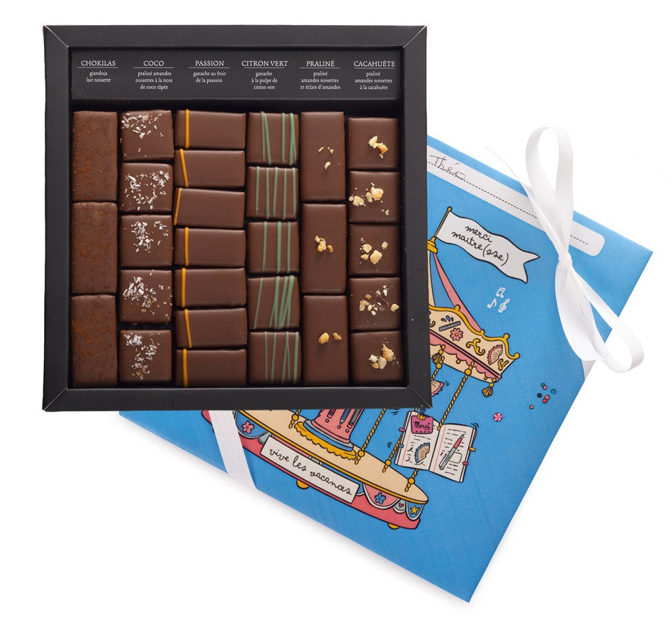 Personalized 100% Milk Chocolate Box – Thank You Teacher Gift