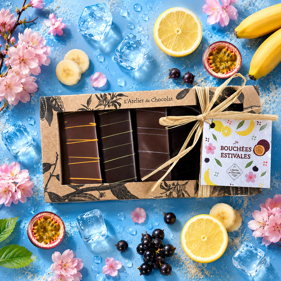 BOX OF 5 FRUITY BITES DARK AND MILK CHOCOLATE