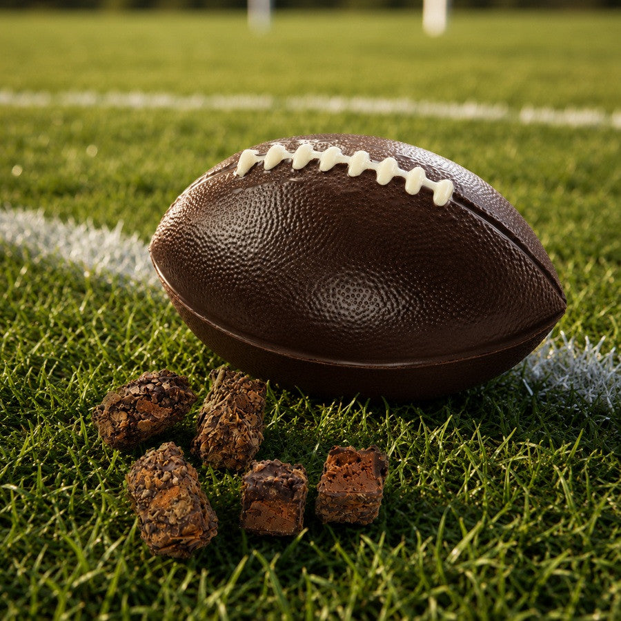 Ballon de rugby au chocolat