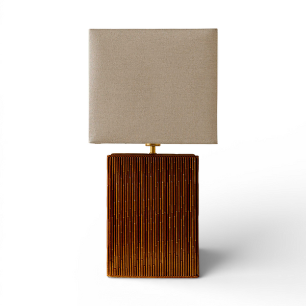 Indore Home - Piazza - L - Table Lamp - Brown