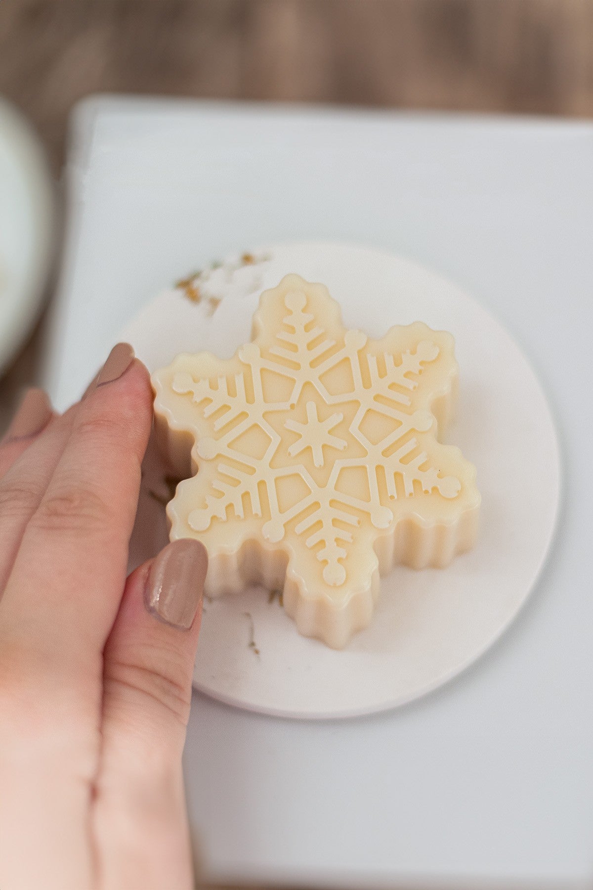 Snowflake - lanolin soap - limited edition