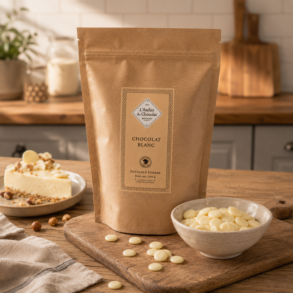 Artisanal White Chocolate Discs