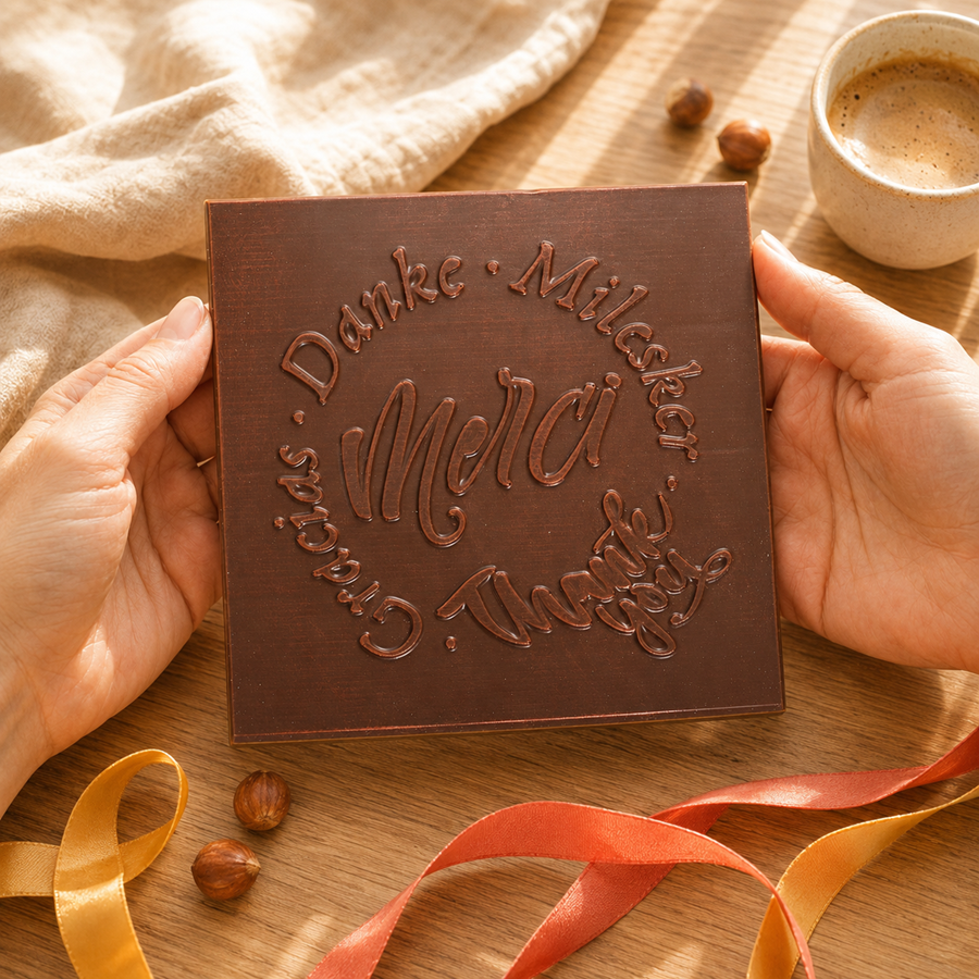 Quadrato di Cioccolato Fondente o al Latte - Grazie