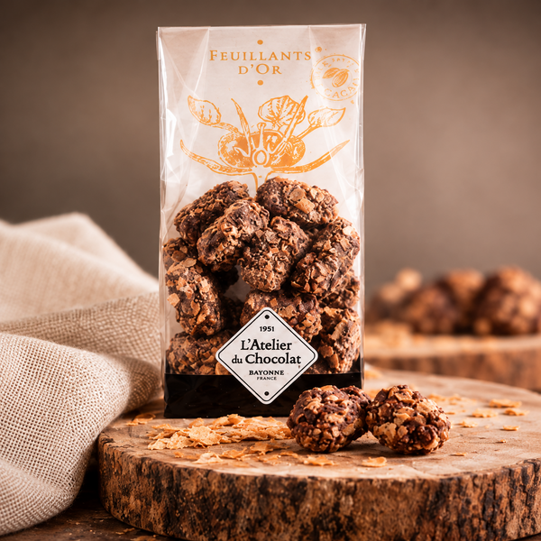 Feuillants d'Or praline chocolate lace crepe