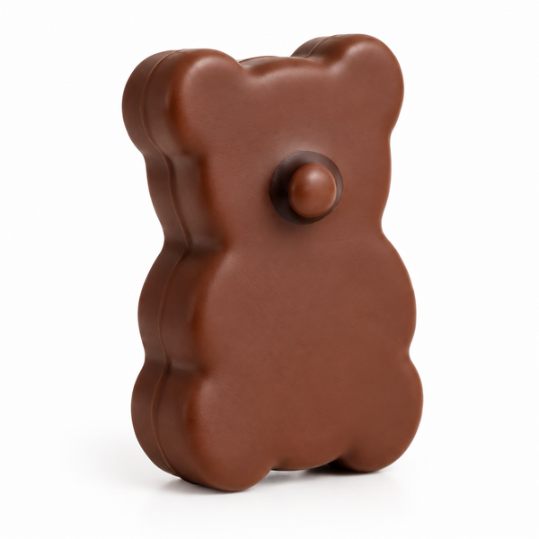 Vanilkový medvedík z marshmallow pokrytý mliečnou čokoládou