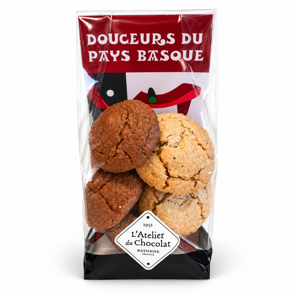 Artisanal Basque Vanilla Chocolate Macarons x6