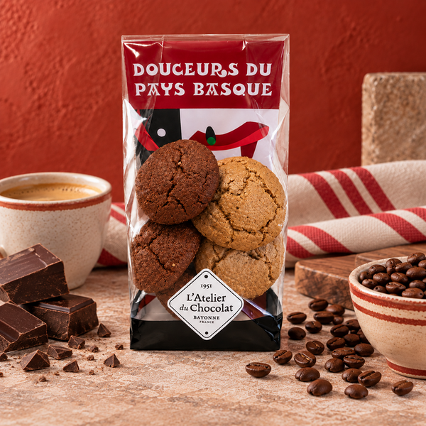 Artisanal Basque Chocolate Coffee Macarons x6