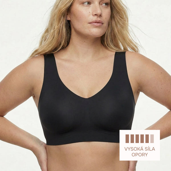 Seamless Back-Shaping Bra, BLACK Size: S