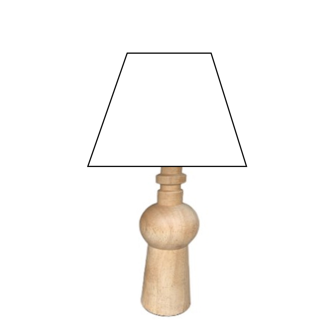 Various Wooden Lamp Base – Stylish Base for Individual Lighting (25 & 34 cm)
