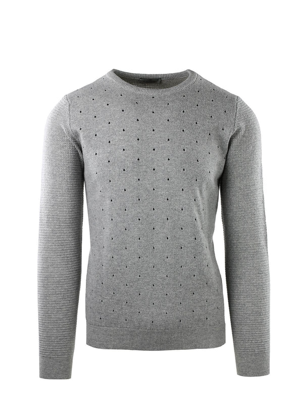 CREW NECK WITH DISTRESSED EFFECT