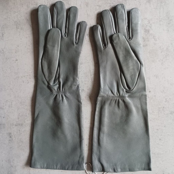 Leather Women's Gloves with Embroidery and Soft Lining