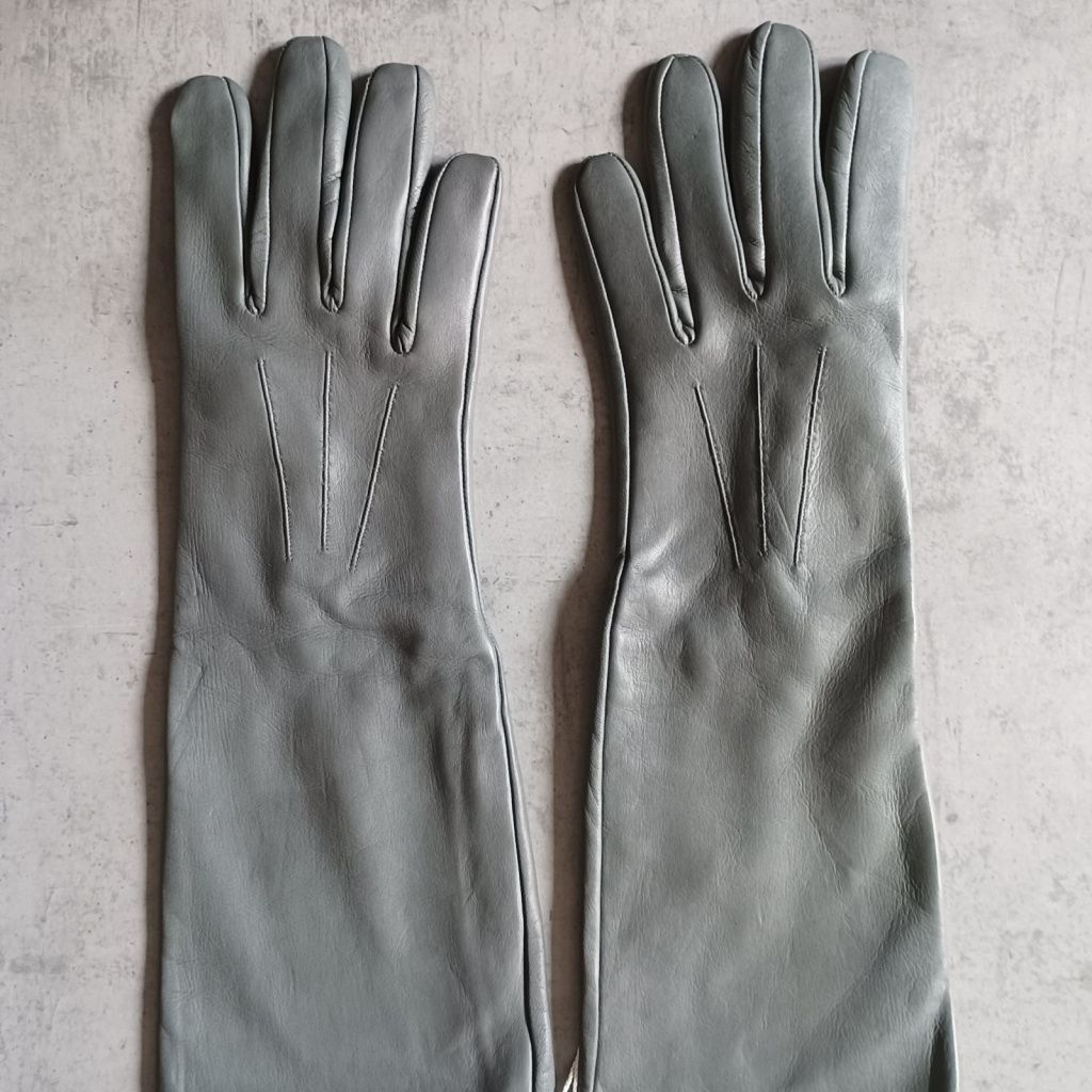 Leather Women's Gloves with Embroidery and Soft Lining