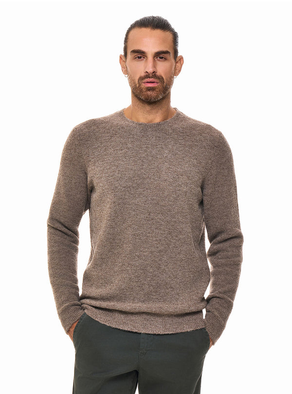 CREW NECK WITH BRUSHED EFFECT