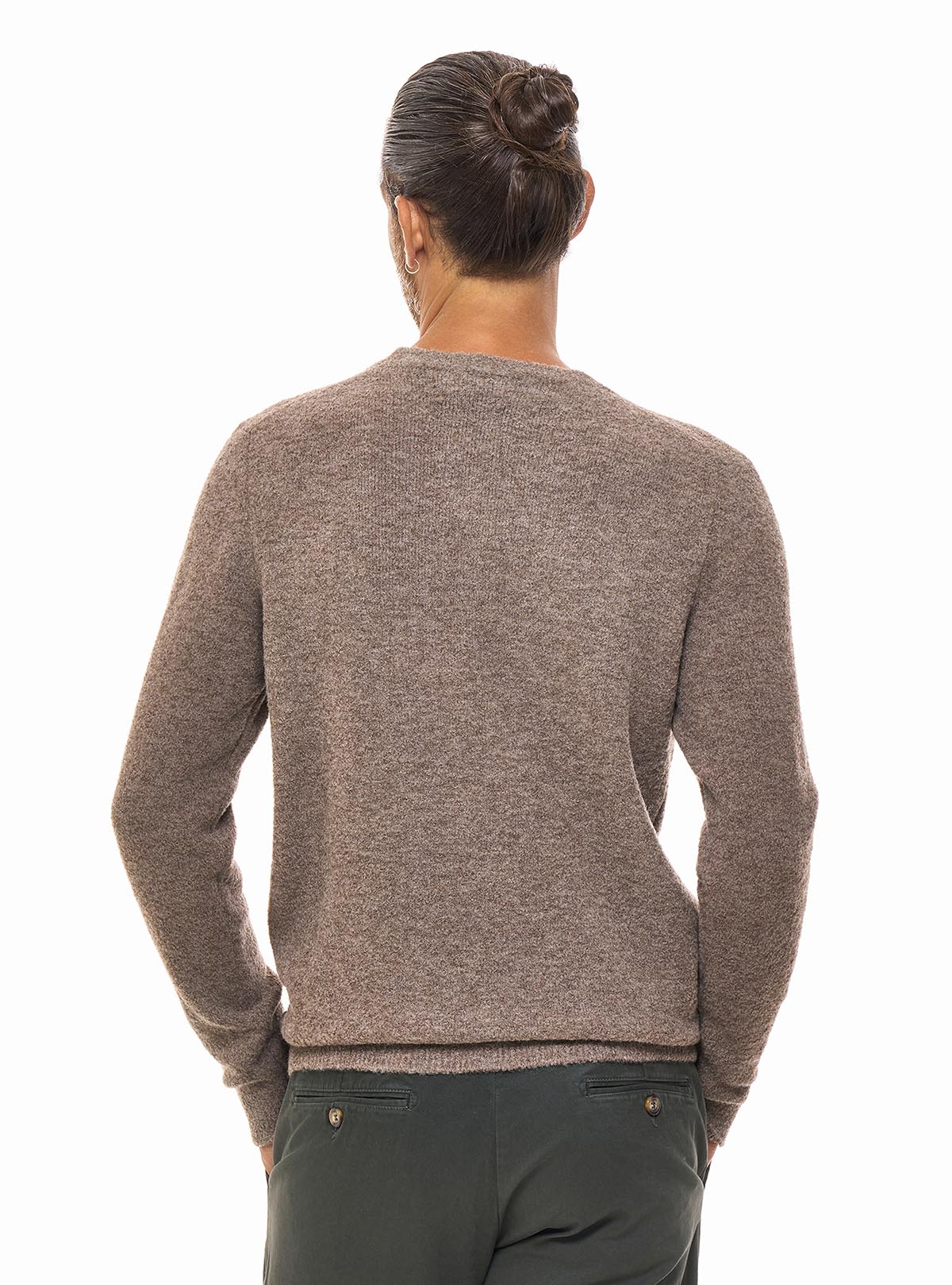 CREW NECK WITH BRUSHED EFFECT