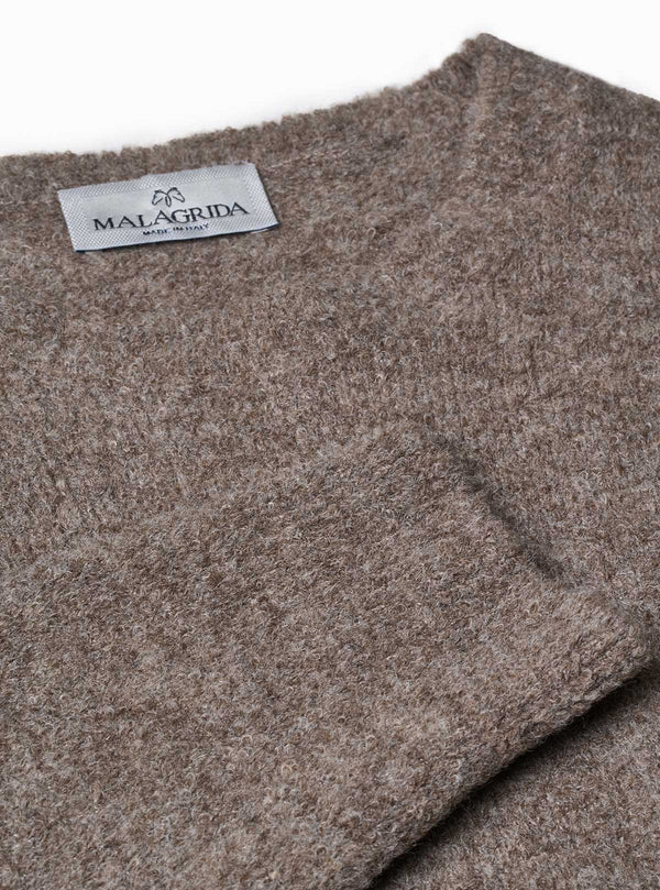 CREW NECK WITH BRUSHED EFFECT