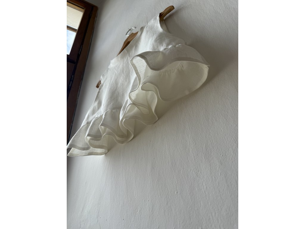 Linen Top Livia - Off White Size: L