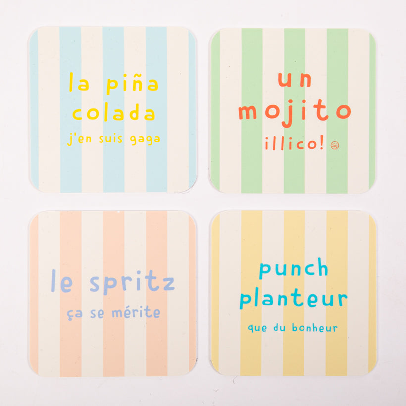 Set of 4 Cocktail Coasters