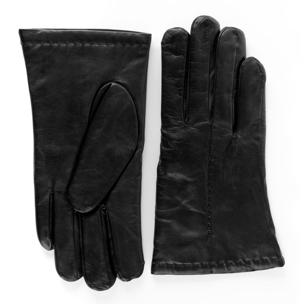 Men's Leather Gloves with One Embroidery